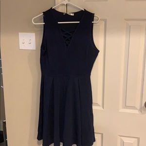 Navy blue size medium white mark dress